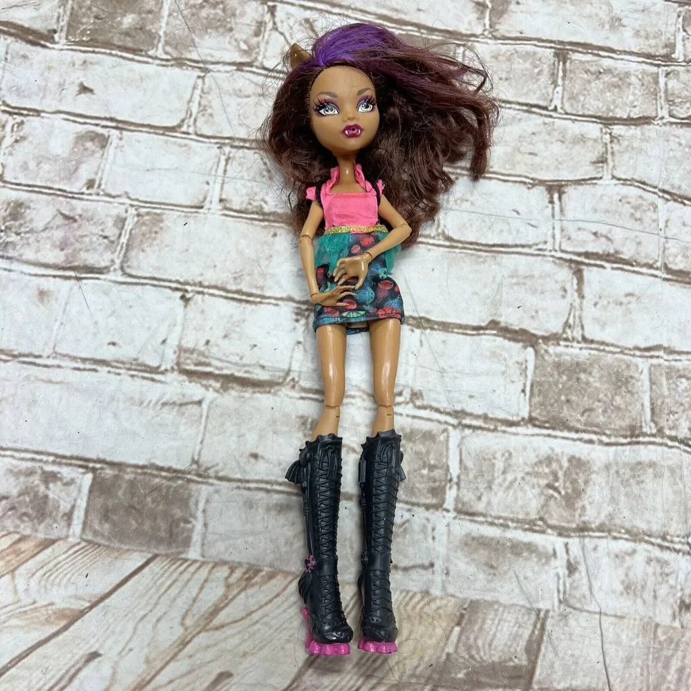 Monster High Doll Dead Tired Clawdeen Wolf Doll GIRL GHOUL Brown‎ & Purple Hair